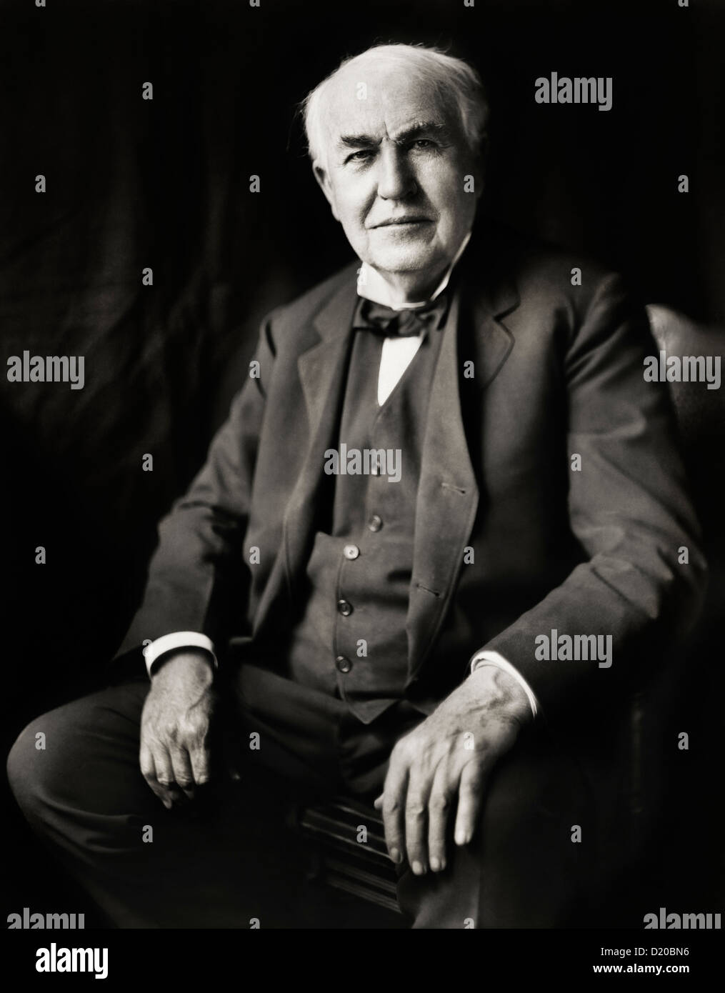 1921 ou 1922 photo Portrait de Thomas Alva Edison (1847-1931) Banque D'Images