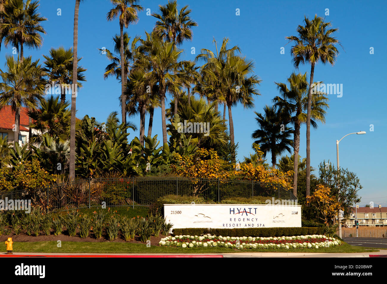 Hyatt Regency Huntington Beach Resort & Spa sur une autoroute de Californie (PCH) USA Banque D'Images