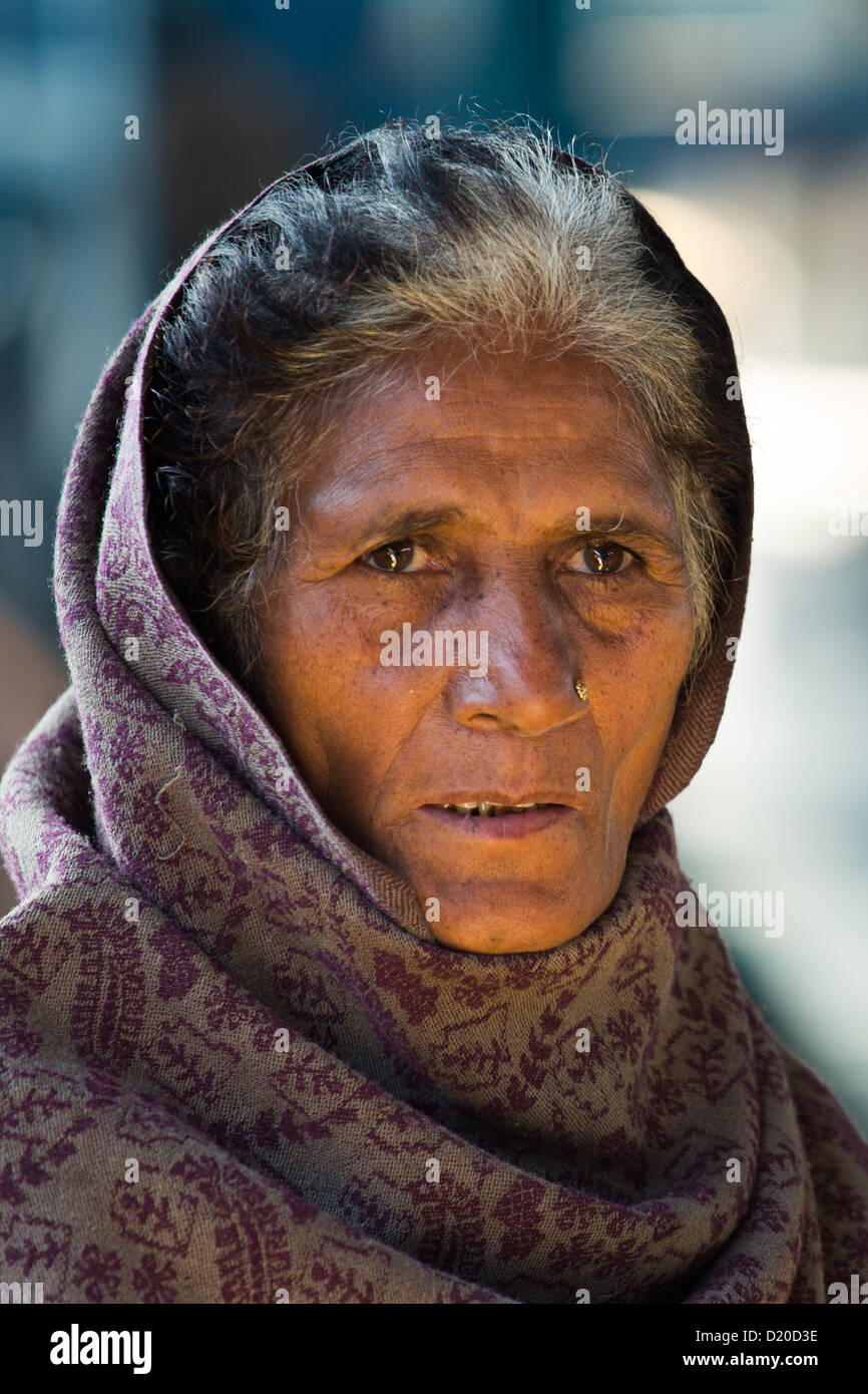 Femme indienne à New Delhi, Inde Banque D'Images
