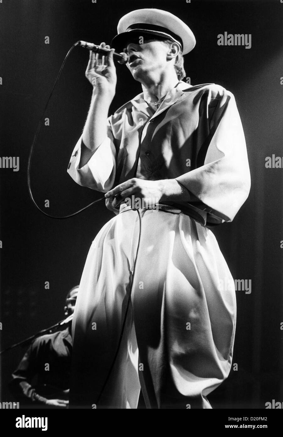 David Bowie en concert le 14 mai 1978 dans la Festhalle de Francfort - l'Allemagne. Banque D'Images