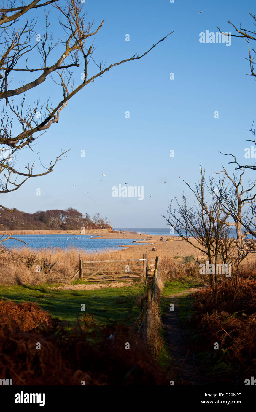 Lagoon Benacre National Nature Reserve Banque D'Images