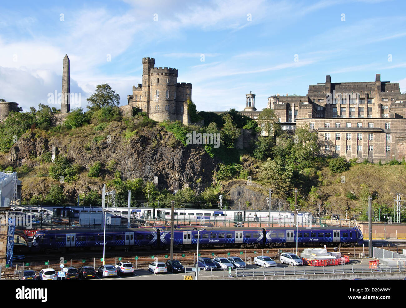 La gare de Waverley à Édimbourg, en Écosse, Royaume-Uni Banque D'Images
