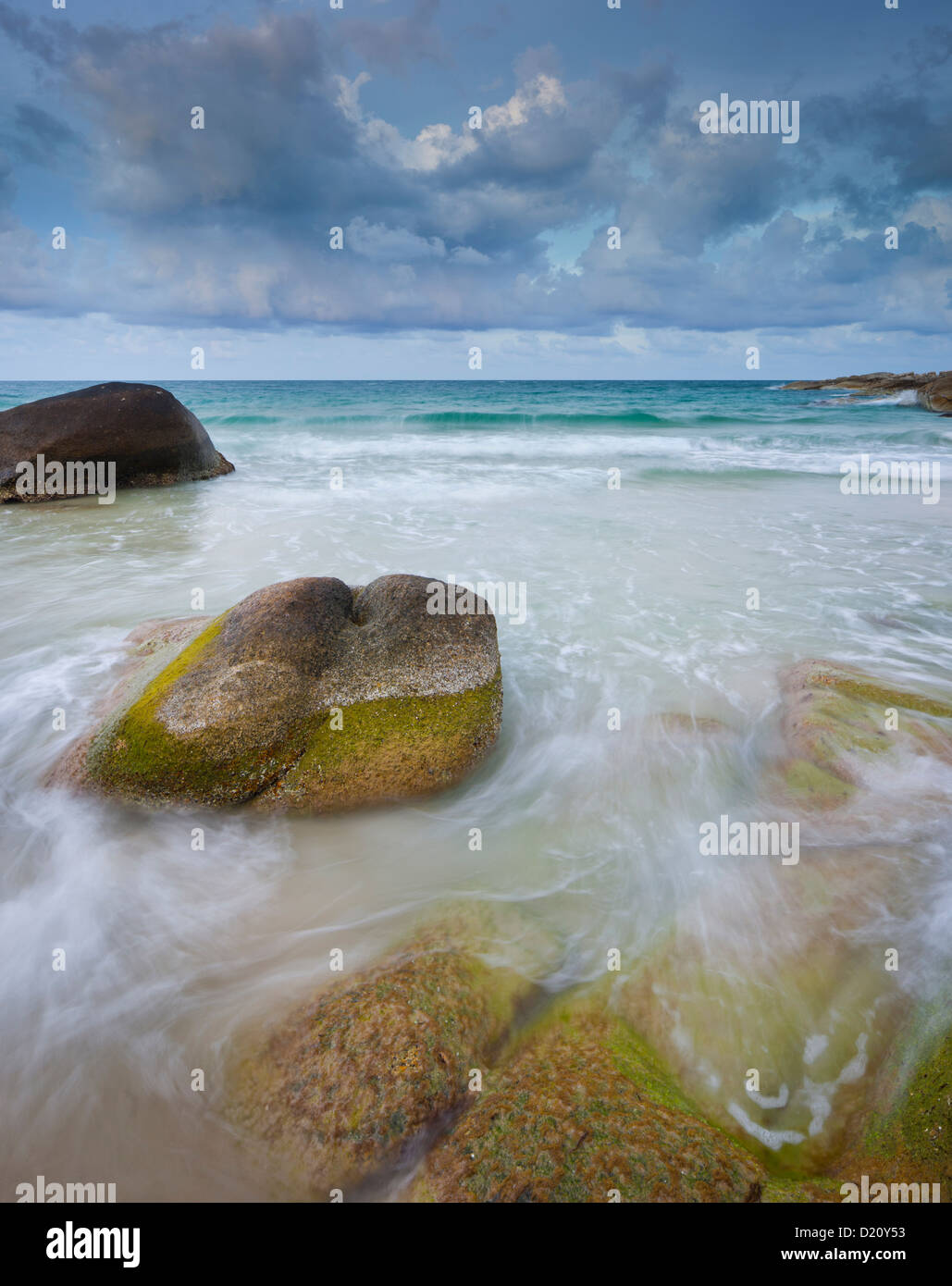 Vague de la lanière Reng Beach, Koh Phangan Island, Thaïlande Banque D'Images