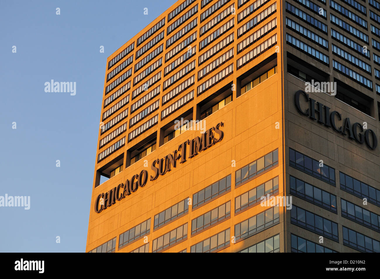 Chicago Sun-Times Building. Chicago, Illinois, USA. Banque D'Images