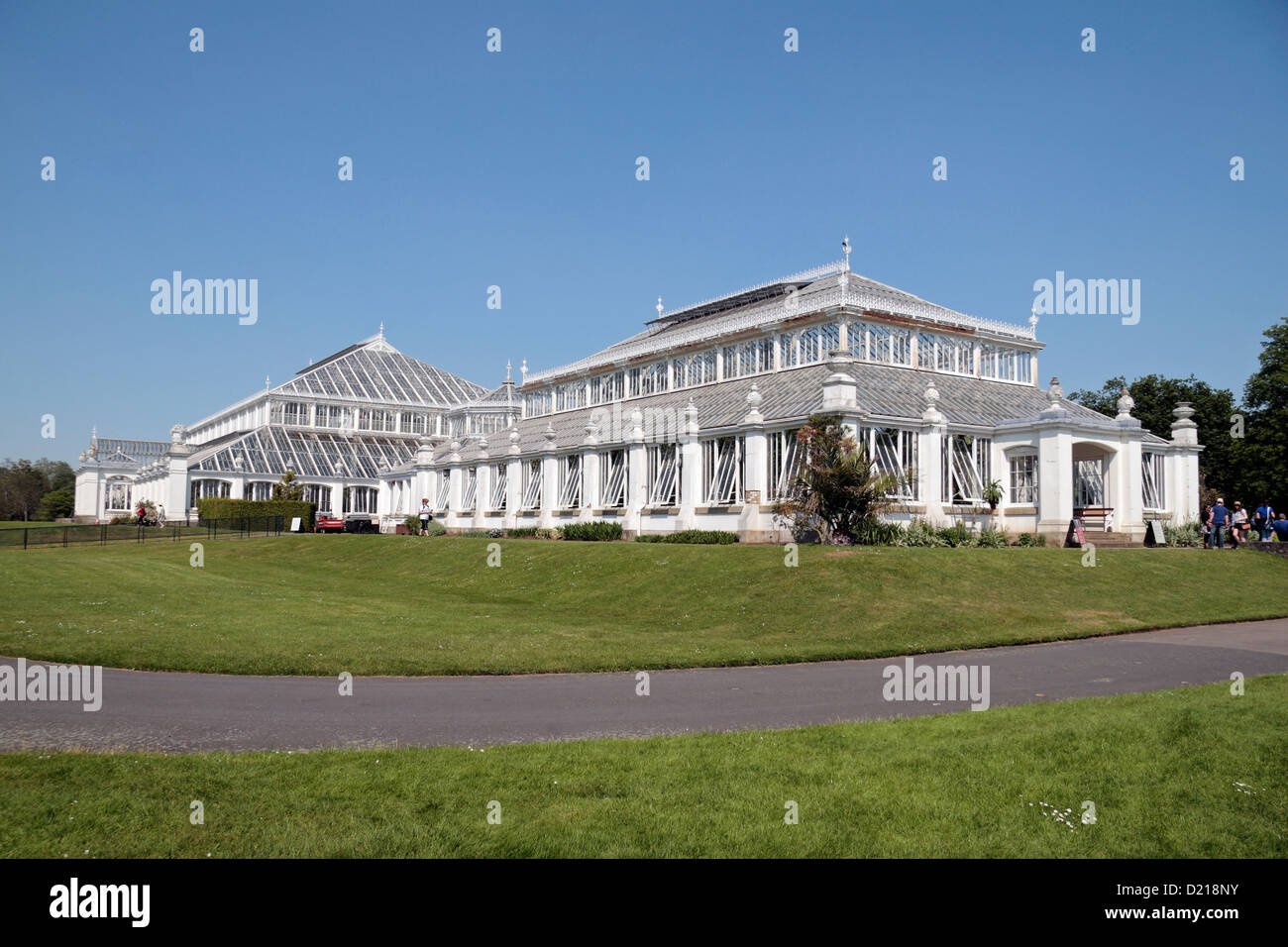 La Chambre des régions tempérées (se faisant face à l'altitude), le Royal Botanic Gardens, Kew, Surrey, Angleterre. Banque D'Images