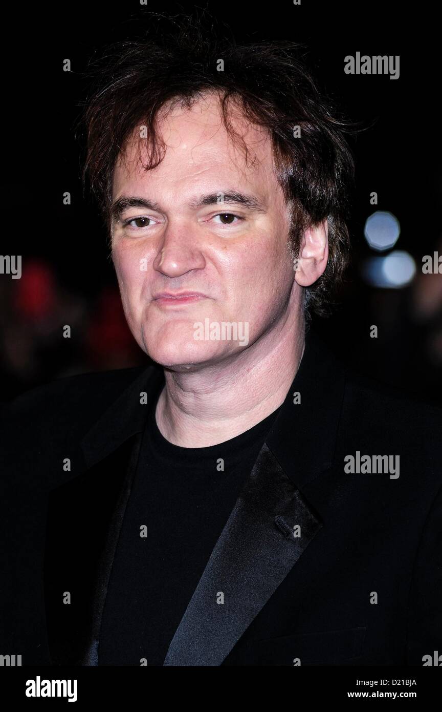 L'écrivain et réalisateur Quentin Tarantino assiste à la première UK de Django Unchained le 01/10/2013 à l'Empire Leicester Square, Londres. Les personnes sur la photo : Quentin Tarantino. Photo par Julie Edwards/Alamy Live News Banque D'Images