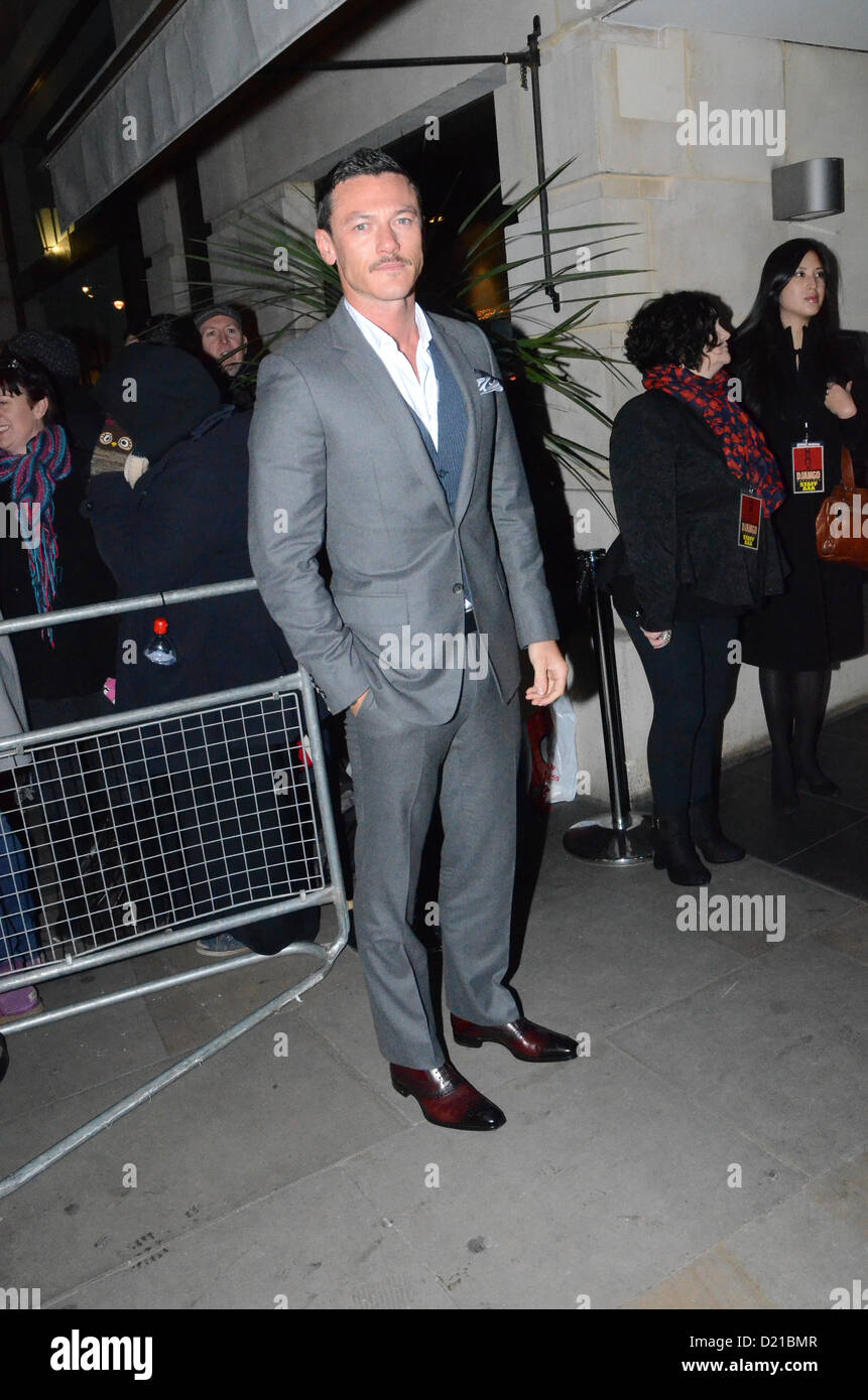 Londres, Royaume-Uni. 10 janvier 2013 : Luke Evans arrive à la 'Django' UK Premiere After Party aura lieu au Club, London, UK. Banque D'Images