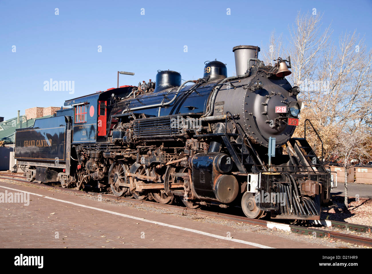 Historic steam locomotive de chemin de fer Grand Canyon Railway Kingman, Arizona, États-Unis d'Amérique, USA Banque D'Images