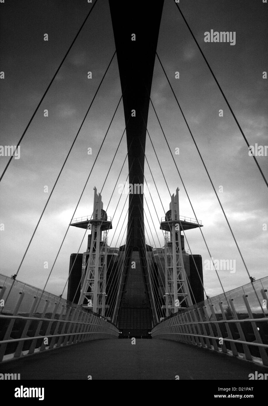 Pont de touches Salford Manchester Banque D'Images