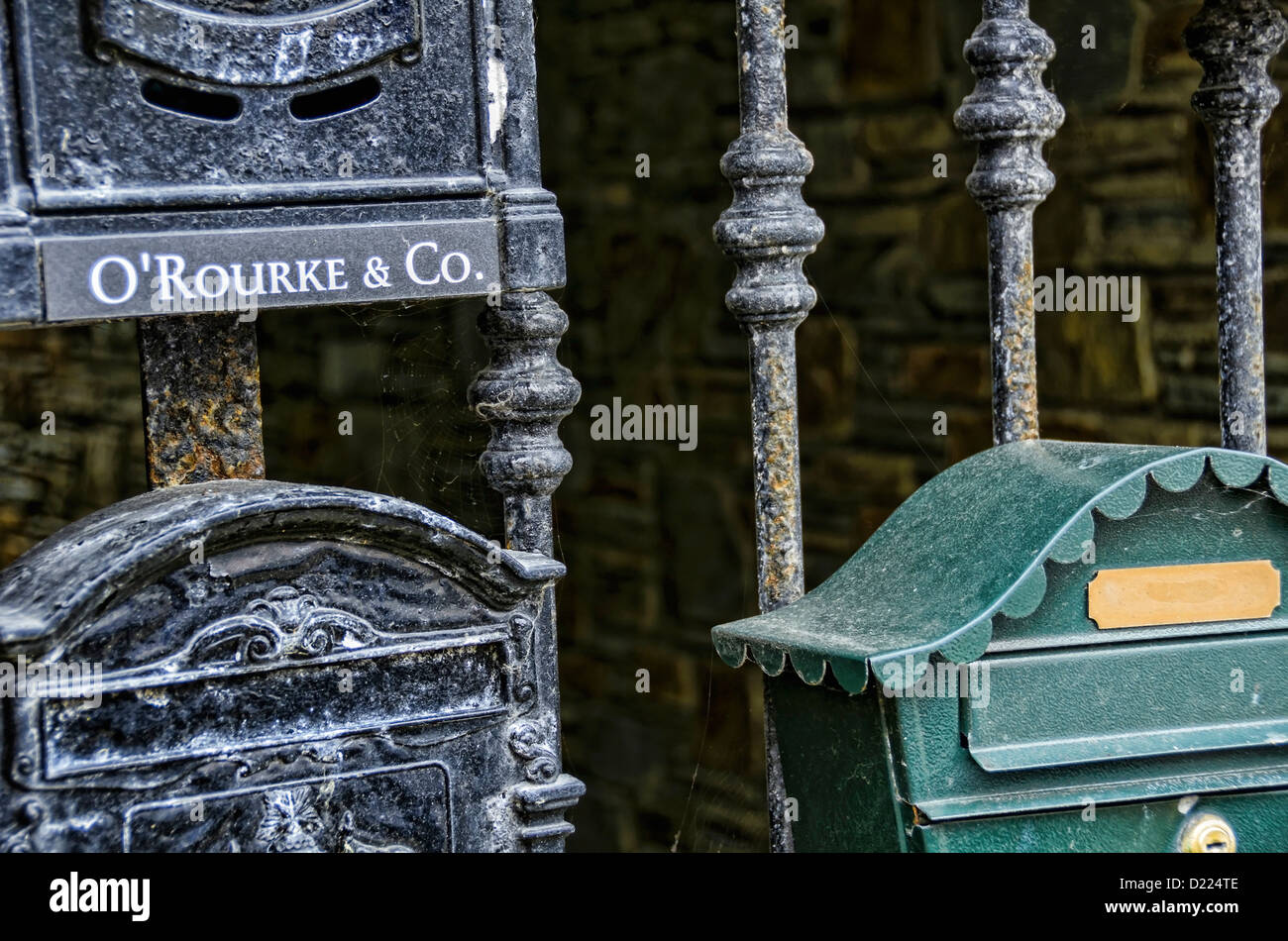 Close up letterbox en Irlande Banque D'Images