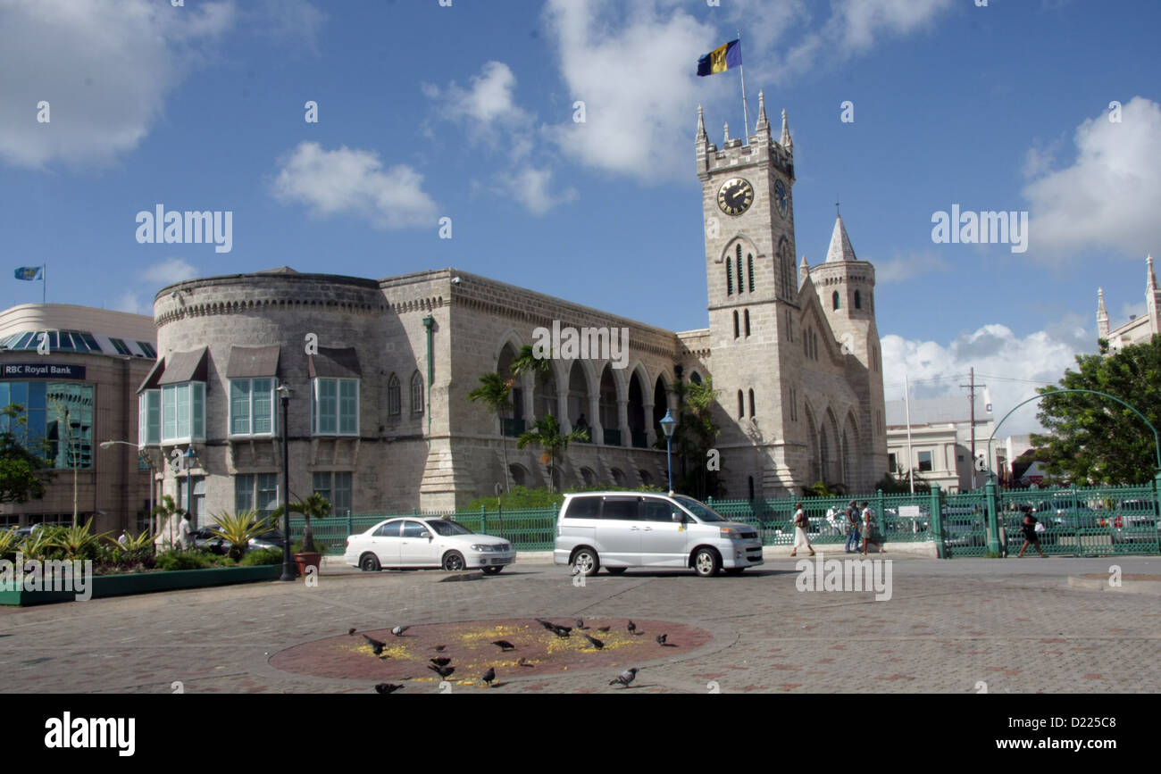 Bâtiment du Parlement européen, Bridgetown, Barbade Banque D'Images