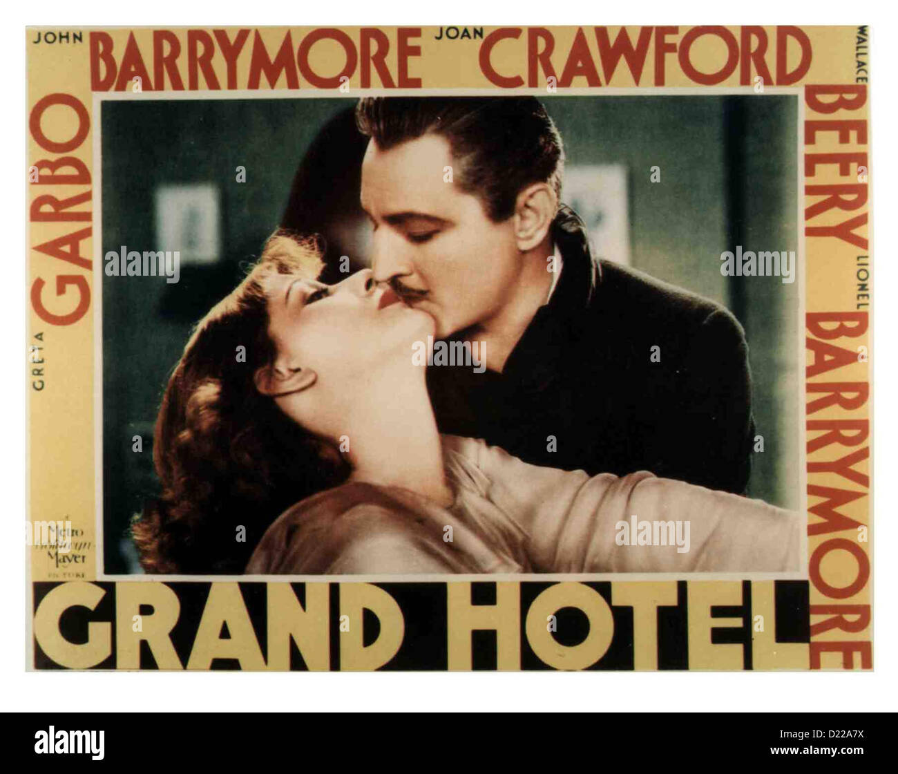 Menschen im Hôtel Grand Hotel Greta Garbo, John Barrymore Madame Grusinskaya (Greta Garbo) verliebt sich in Baron Felix von Banque D'Images