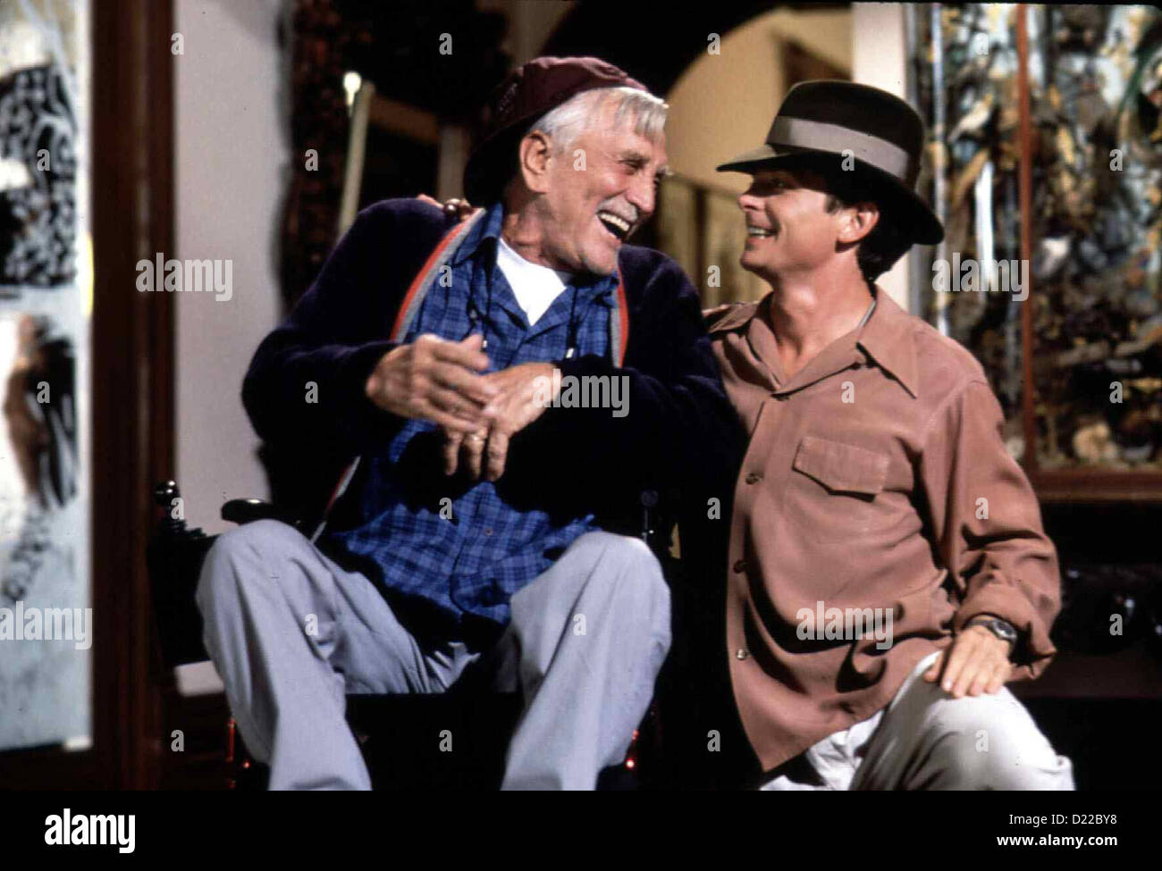 Gourmande - Auch Gelernt Sein s'Erben Greedy Kirk Douglas, Michael J. Fox aussi soll Joes (Kirk Douglas,l) Lieblingsneffe Banque D'Images