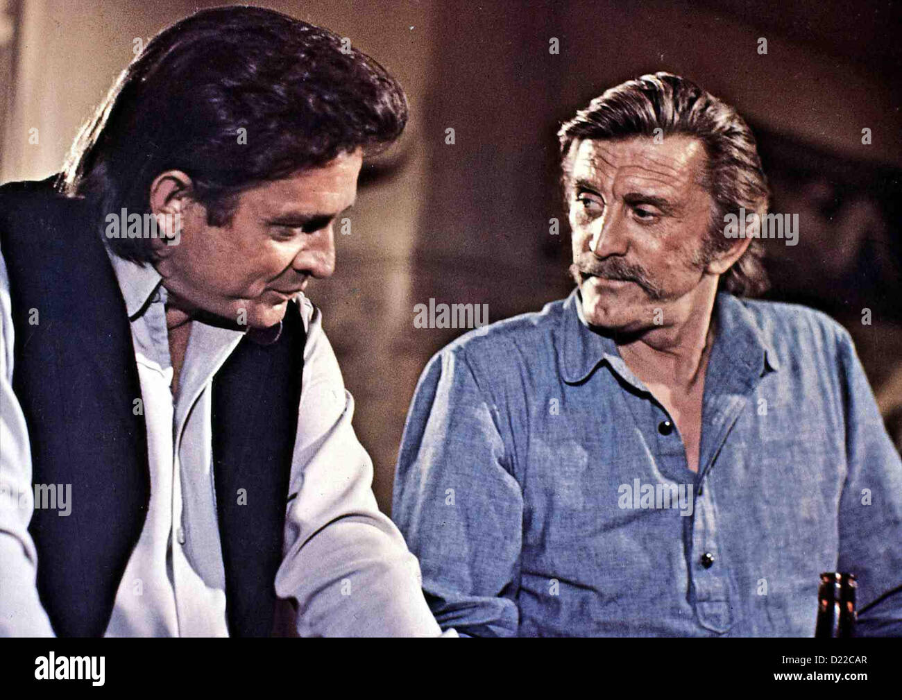 Rivalen des Todes Gunfight, Johnny Cash, Kirk Douglas die zwei alternden Revolverhelden Abe (Johnny Cash) und va (Kirk Banque D'Images