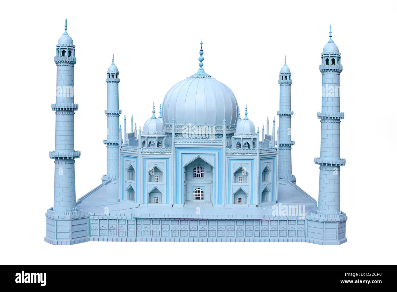Le modèle de la maquette en bois d'un monument historique de l'Inde Taj Mahal Banque D'Images