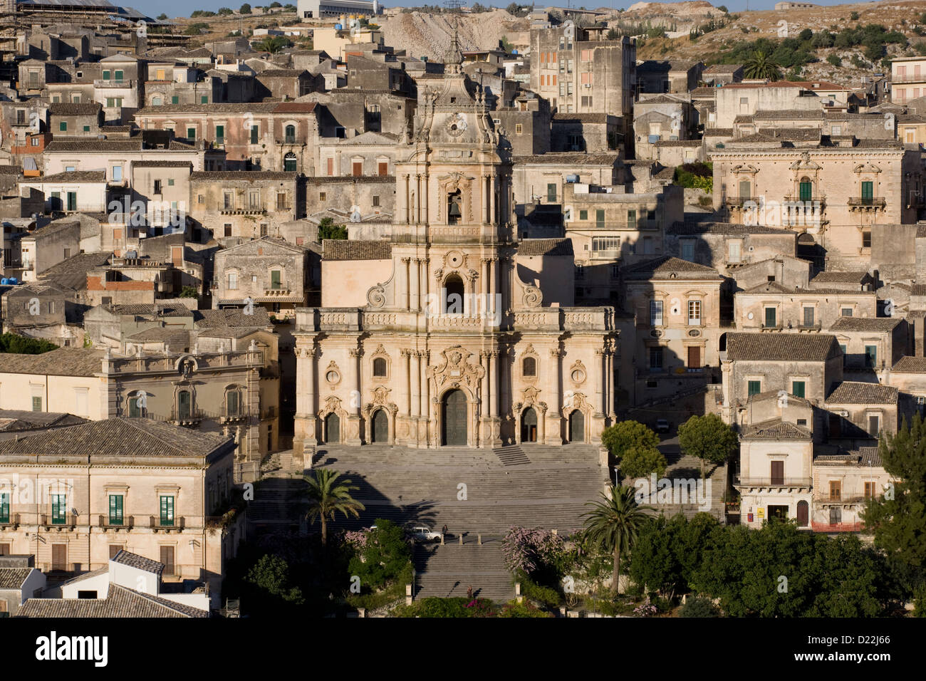 Modica : Cathédrale de San Giorgio Banque D'Images