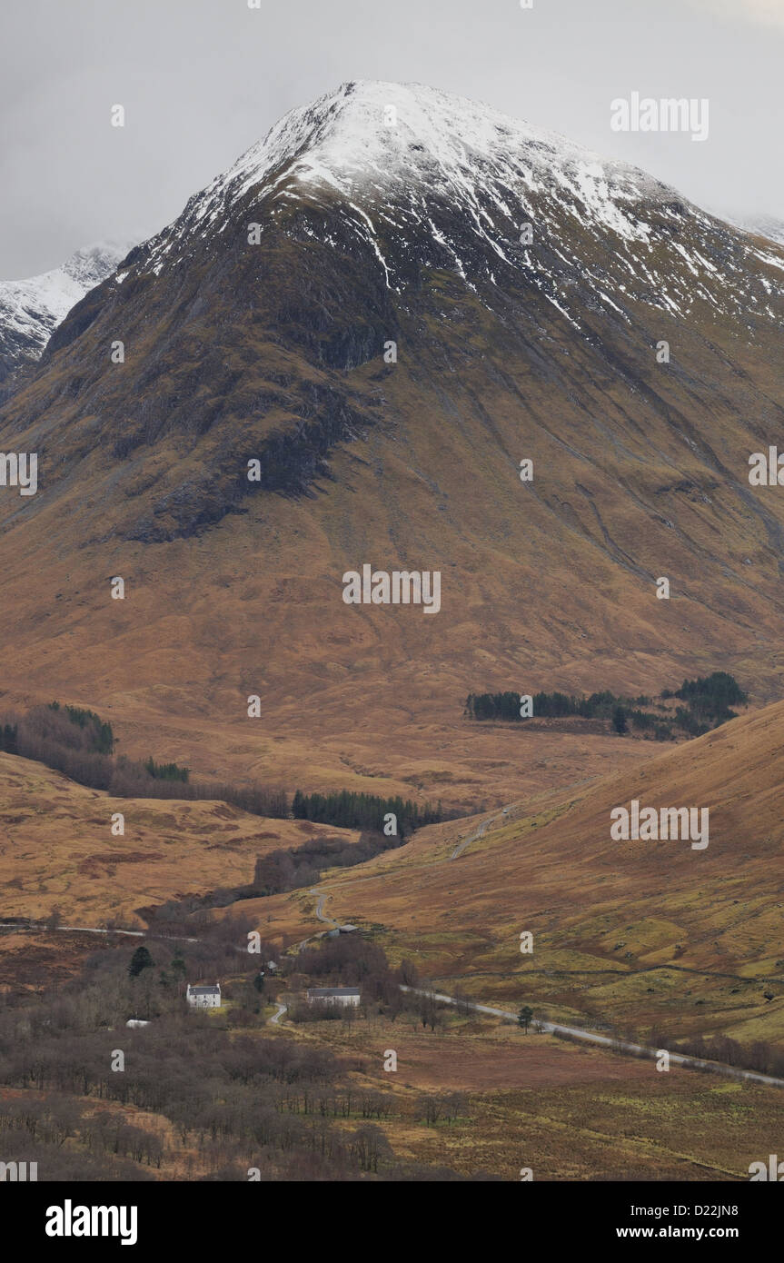 Aonach enneigés Dubh a' Ghlinne, Glencoe, les Highlands écossais Banque D'Images