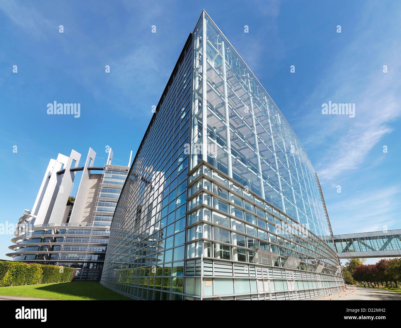 Strasbourg, France, avec vue sur le Parlement Europaeische Banque D'Images