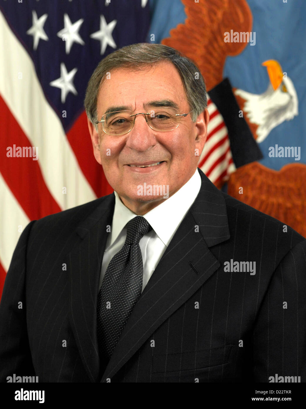 Le secrétaire américain à la Défense Leon Panetta Banque D'Images
