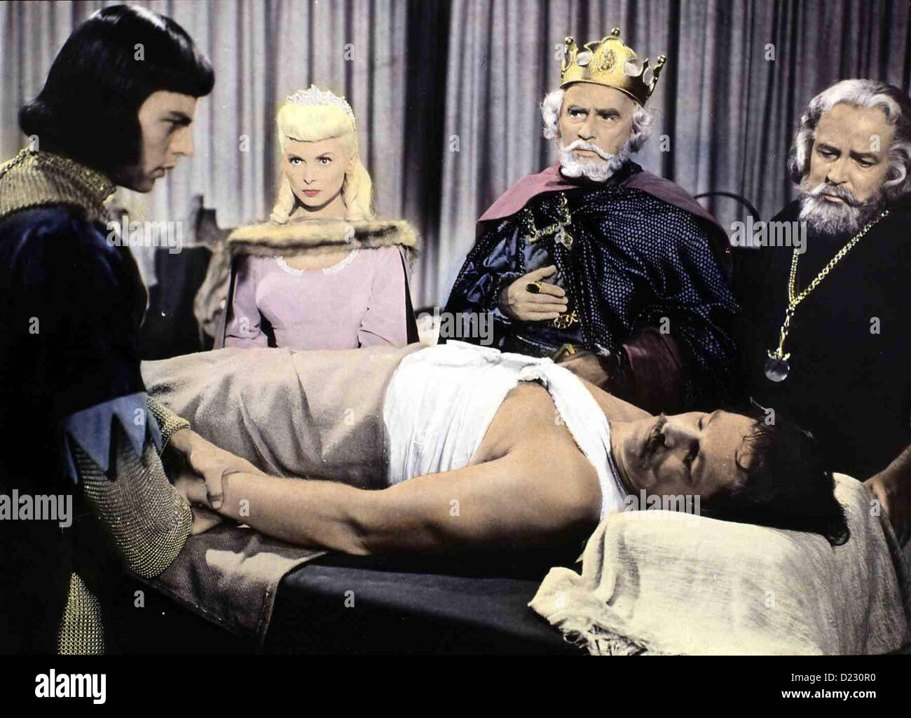 Prinz Eisenherz Prince Valiant Robert Wagner, Janet Leigh, Brian Aherne, Sterling Hayden, Howard Wendell Prinz Eisenherz Banque D'Images