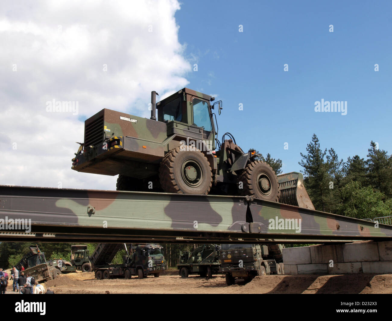 Portes Ouvertes 2012 de l'armée dans les Pays-Bas Oirschot,pelle de l'armée Banque D'Images