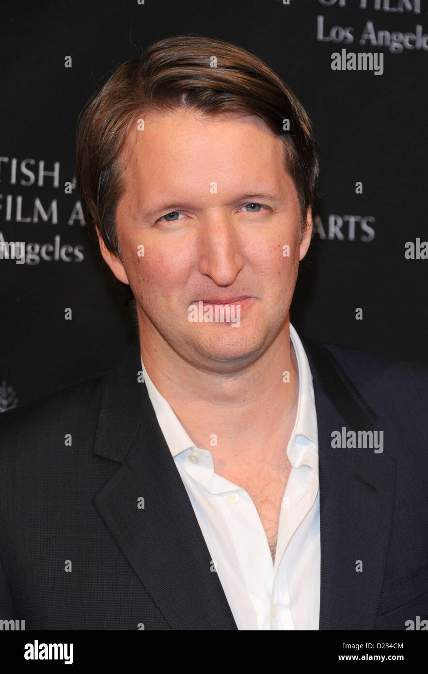 Tom Hooper arrive à la saison des prix BAFTA tea party à Beverly Hills, l'Amérique, le 12 janvier 2013 Banque D'Images