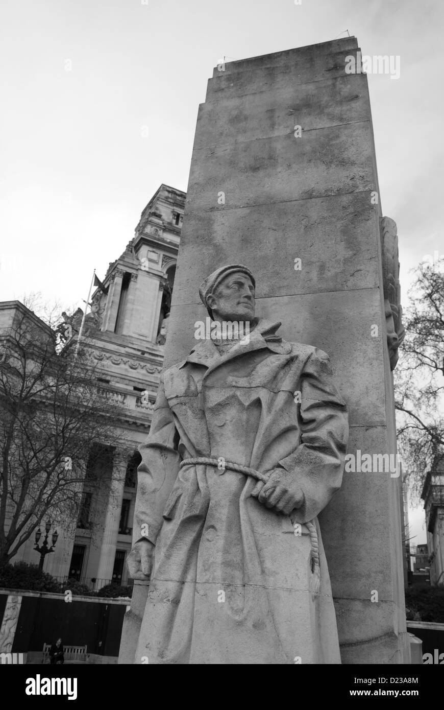 Statue de la marine marchande à Trinity Square memorial dans City of London Banque D'Images