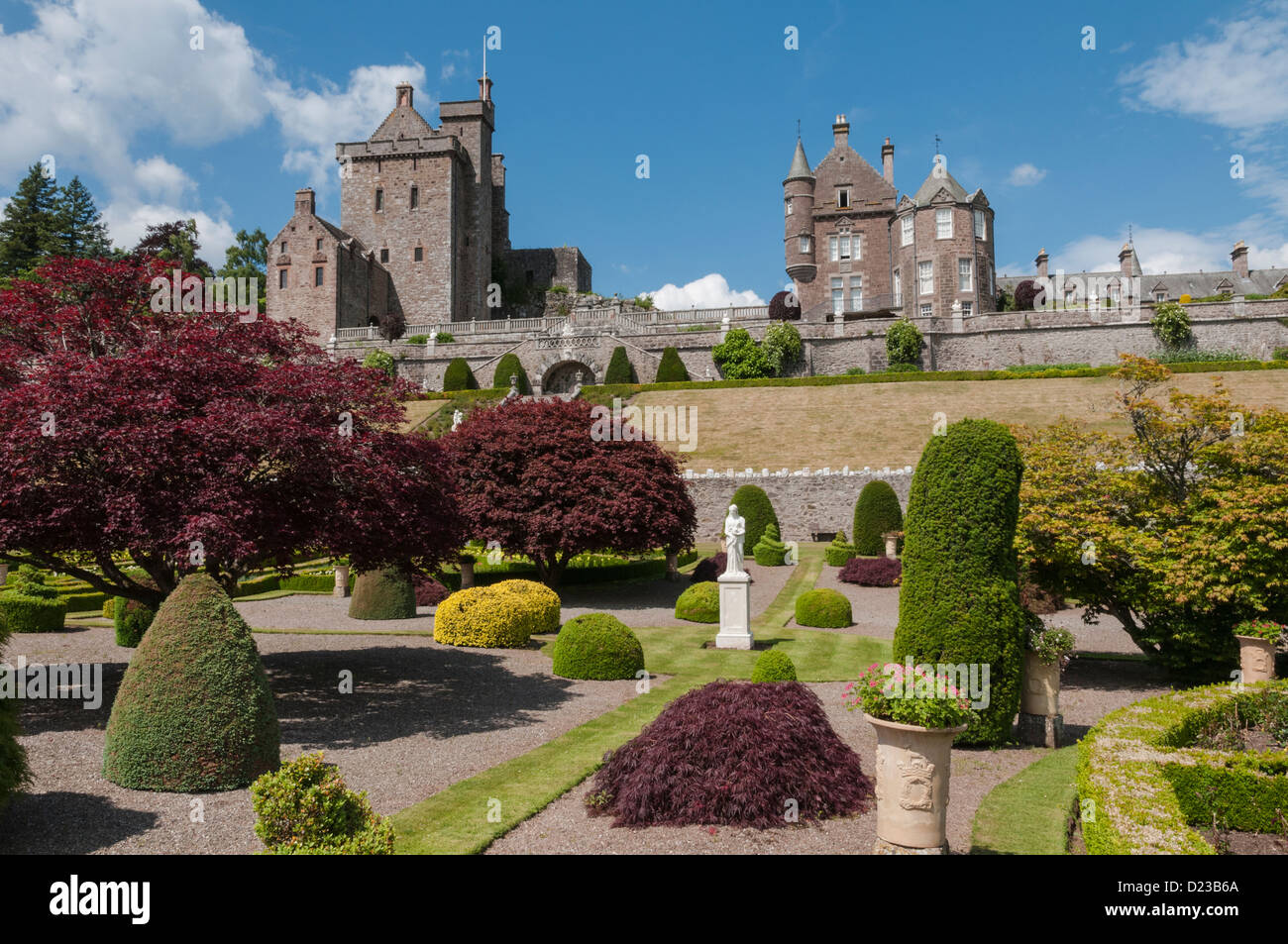 Drummond Castle & Gardens Muthill Perth & Kinross Scotland Banque D'Images