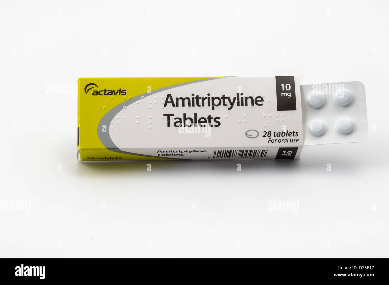 L'amitriptyline, un antidépresseur tricyclique médicament. Maintenant,  souvent à des doses plus faibles pour le soulagement de douleur de nerf  Photo Stock - Alamy