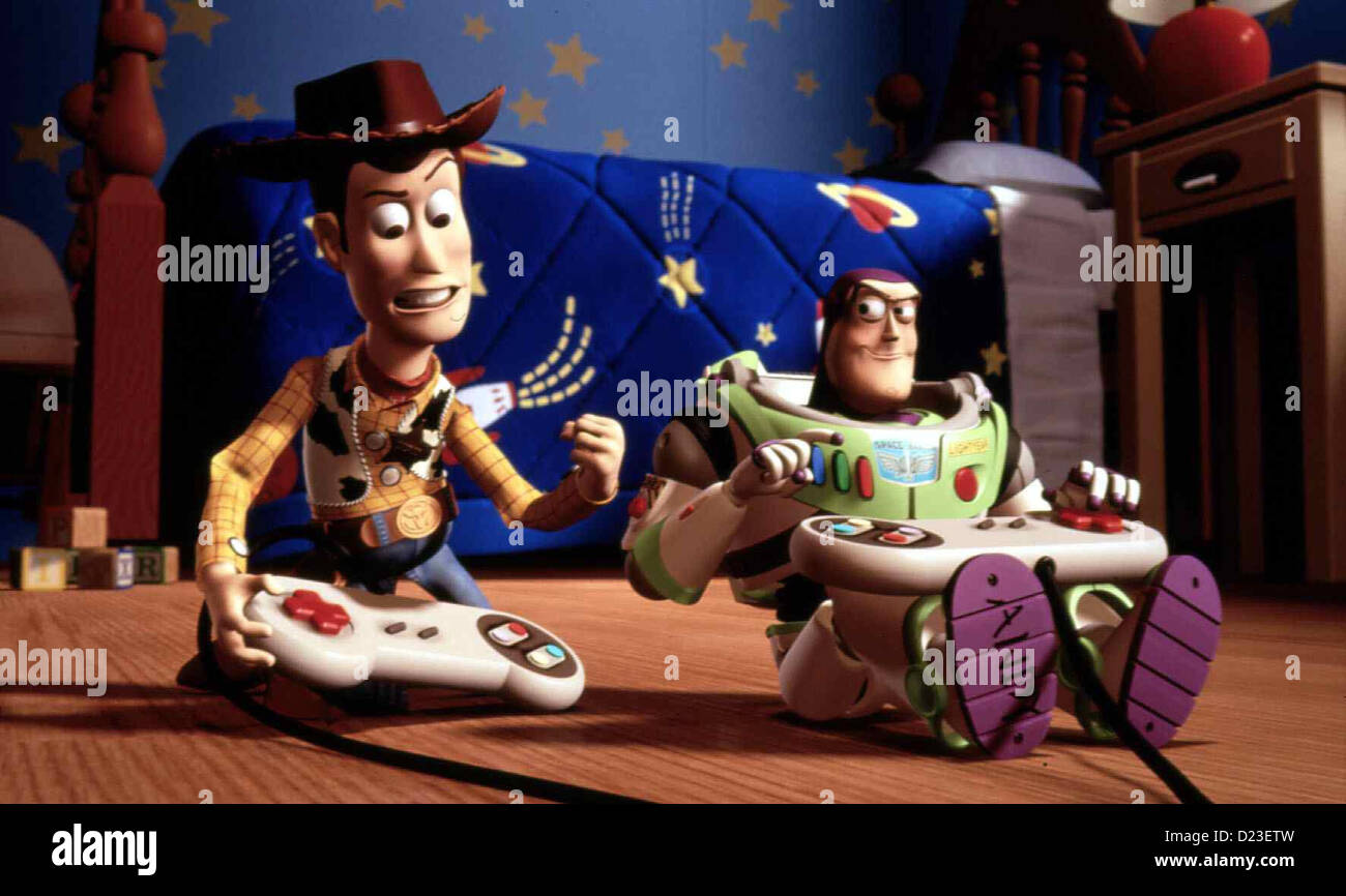 Toy Story 2 - Woody, Buzz Lightyear *** *** Local Caption 1999 Walt Disney Banque D'Images