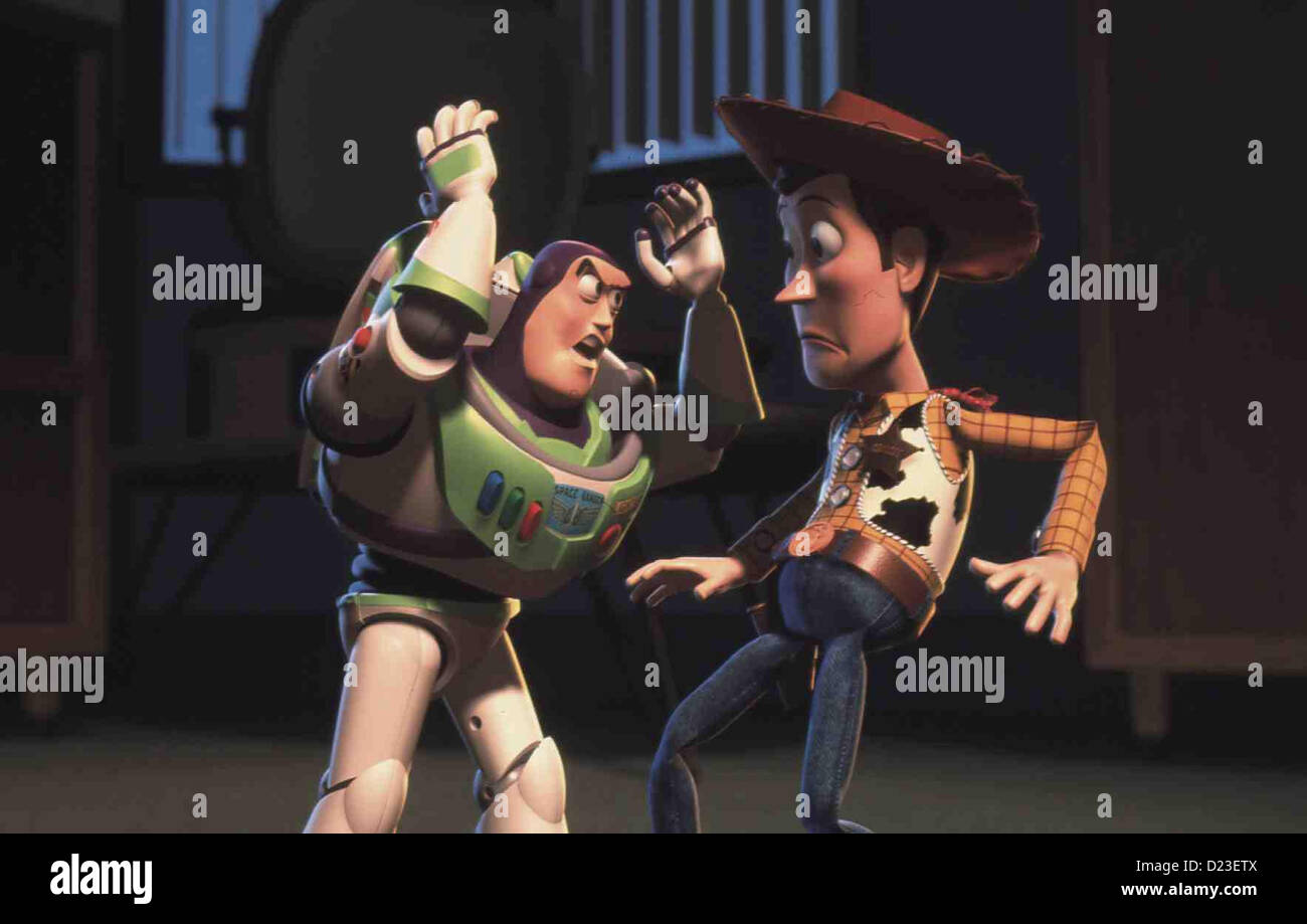 Toy Story 2 - Buzz l'Éclair, Woody *** *** Local Caption 1999 Walt Disney Banque D'Images