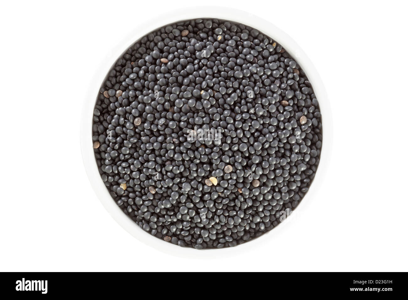 Lentilles Beluga Banque D'Images