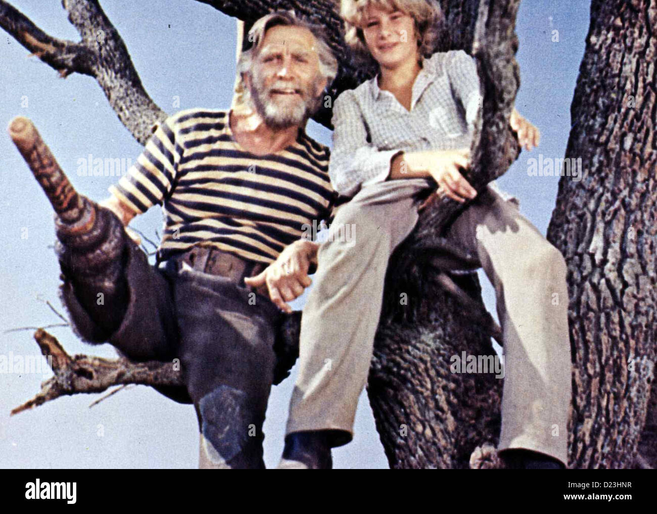 Scallywag Scallywag Kirk Douglas, Mark Lester Da nur ein betrunkener Papagei das Versteck kennt, haben Peg (Kirk Douglas, l) Banque D'Images