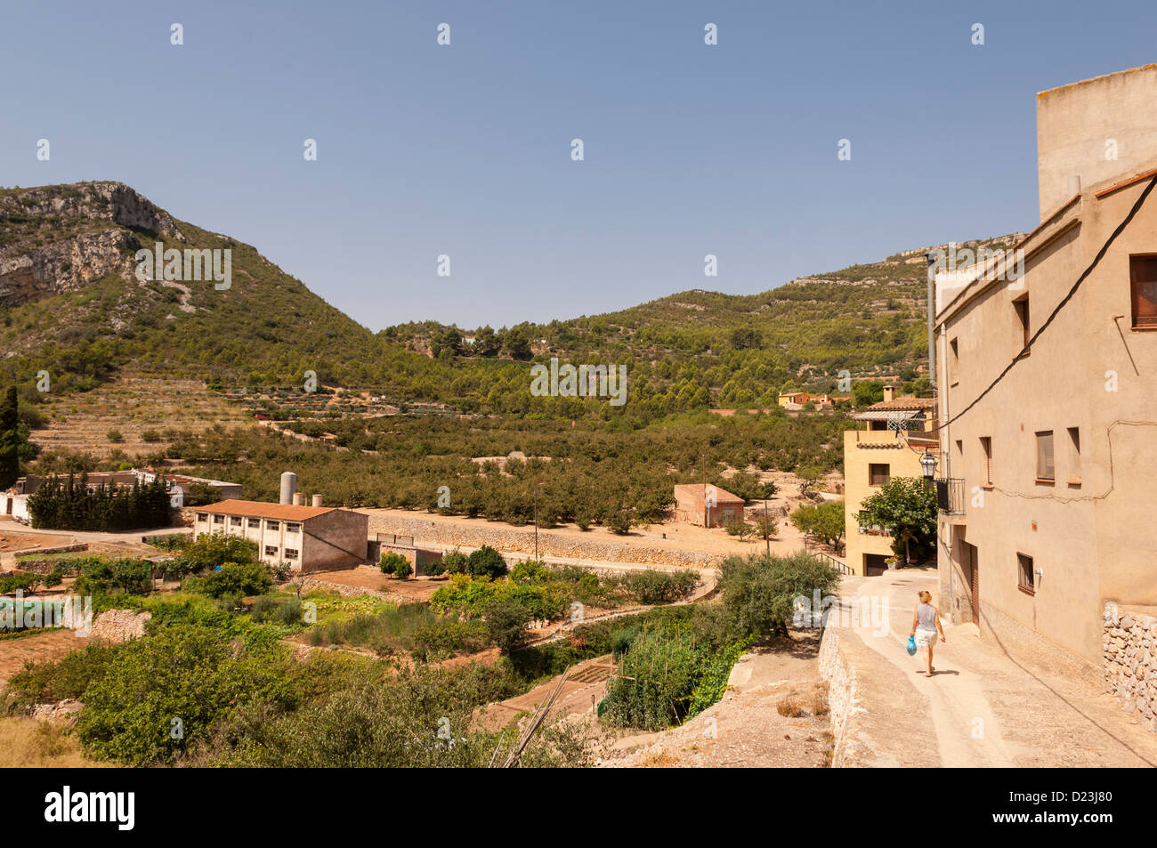 L'ancien village de Pratdip , Costa Dorada , Espagne Banque D'Images