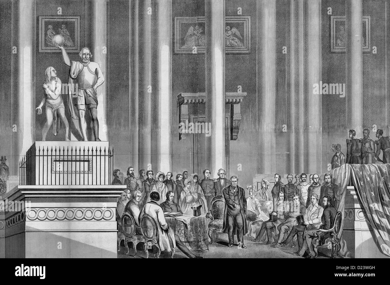 L'inauguration de Zachary Taylor - 1849 Banque D'Images