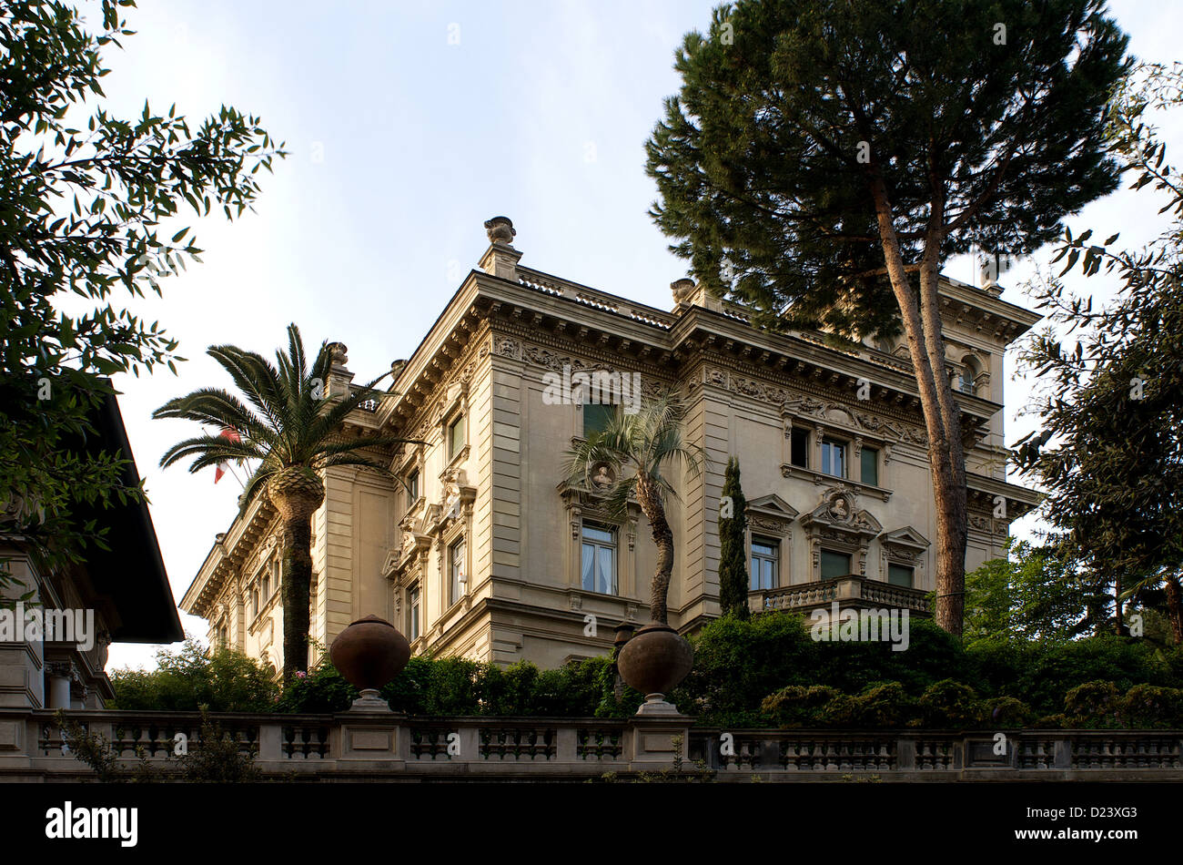 Rome, Italie, la Villa Maraini, le siège de l'Institut suisse pour la culture à Rome Banque D'Images