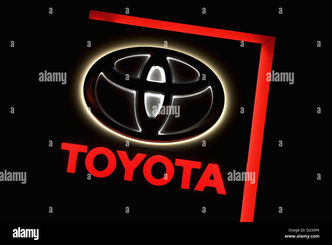 Berlin, Allemagne, le logo de Toyota Banque D'Images