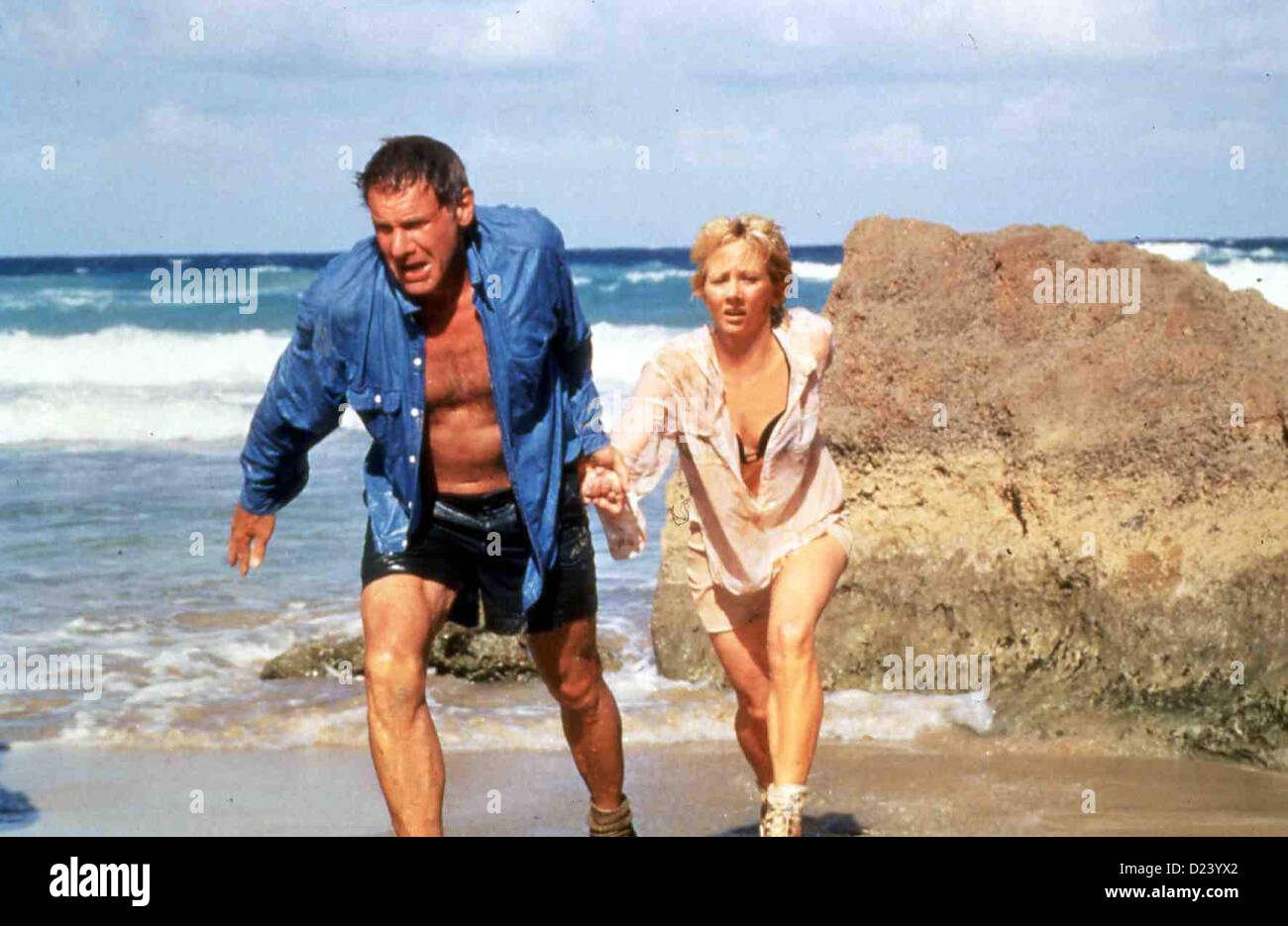 Sechs sieben Tage, six jours sept nuits Naechte Quinn Harris (Harrison Ford), Robin Monroe (Anne Heche) *** légende locale Banque D'Images