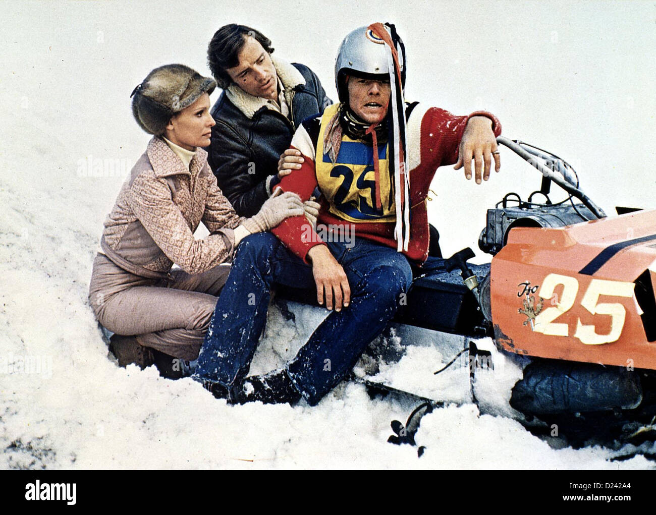 Suis Bankraub neige Monte Rosa Daniele Gaubert, Jean-Claude Killy, Cliff Potts Der Ski-Lehrer Christian Biton (Jean-Claude Banque D'Images