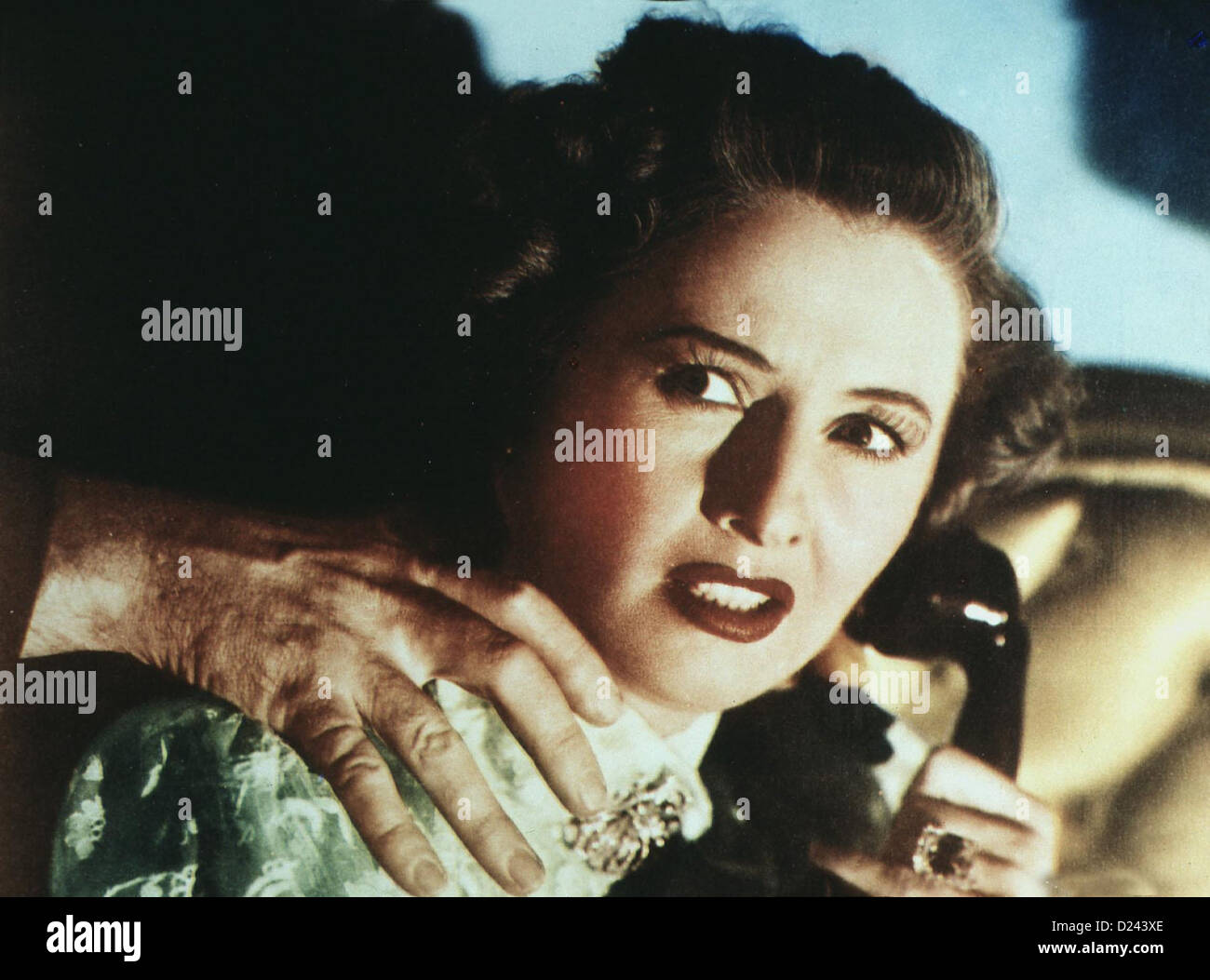 Du Lebst noch 105 Minuten Désolé, mauvais numéro Barbara Stanwyck, Burt Lancaster Leona (Barbara Stanwyck), auf Grund ihrer Banque D'Images