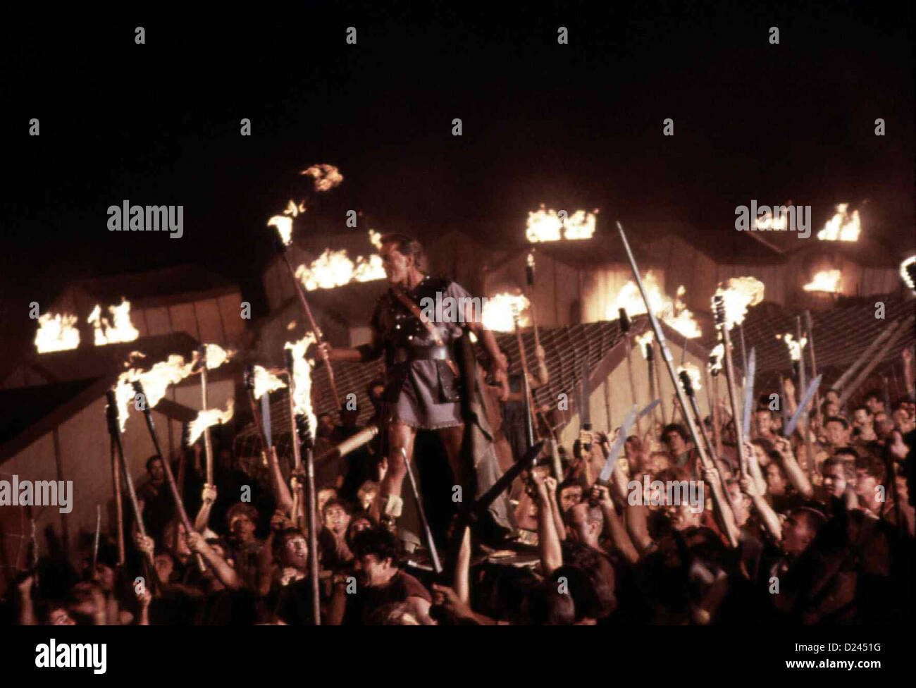 Spartakus Spartacus Spartacus (Sklave Kirk Douglas Kirk Douglas,m) un Sklavenaufstand organiziert erfolgreich. *** Les Banque D'Images