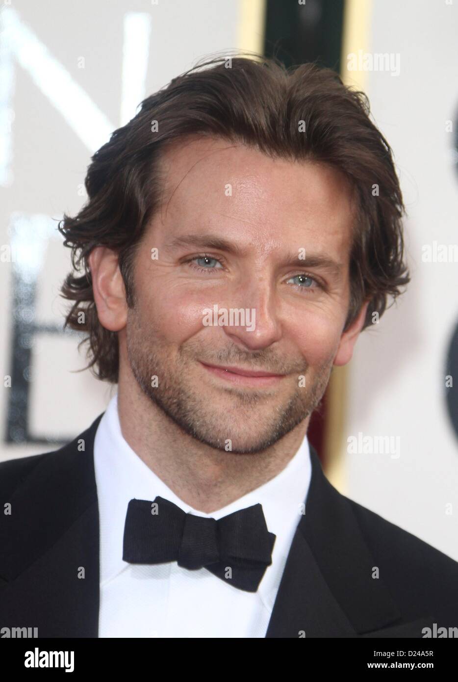 Los Angeles, Californie, USA. 13 janvier 2013. Bradley Cooper au hall des arrivées pour 70e Golden Globe Awards Présentation, Beverly Hilton Hotel, Los Angeles, CA, 13 janvier 2013. Photo par : Charlie Williams/Everett Collection Banque D'Images