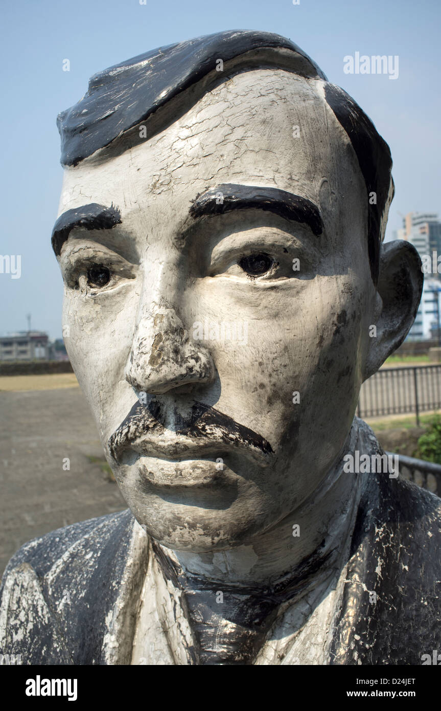 Statue de Jose Rizal à Manille Philippines Fort Santiago Banque D'Images