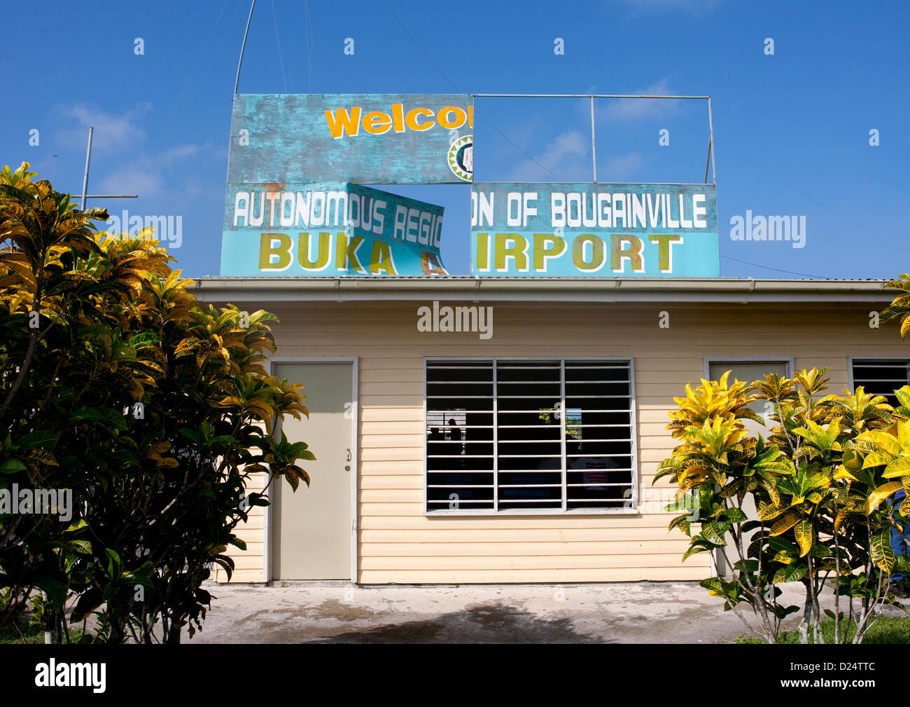 L'aéroport, Bougainville, en Papouasie-Nouvelle-Guinée Banque D'Images
