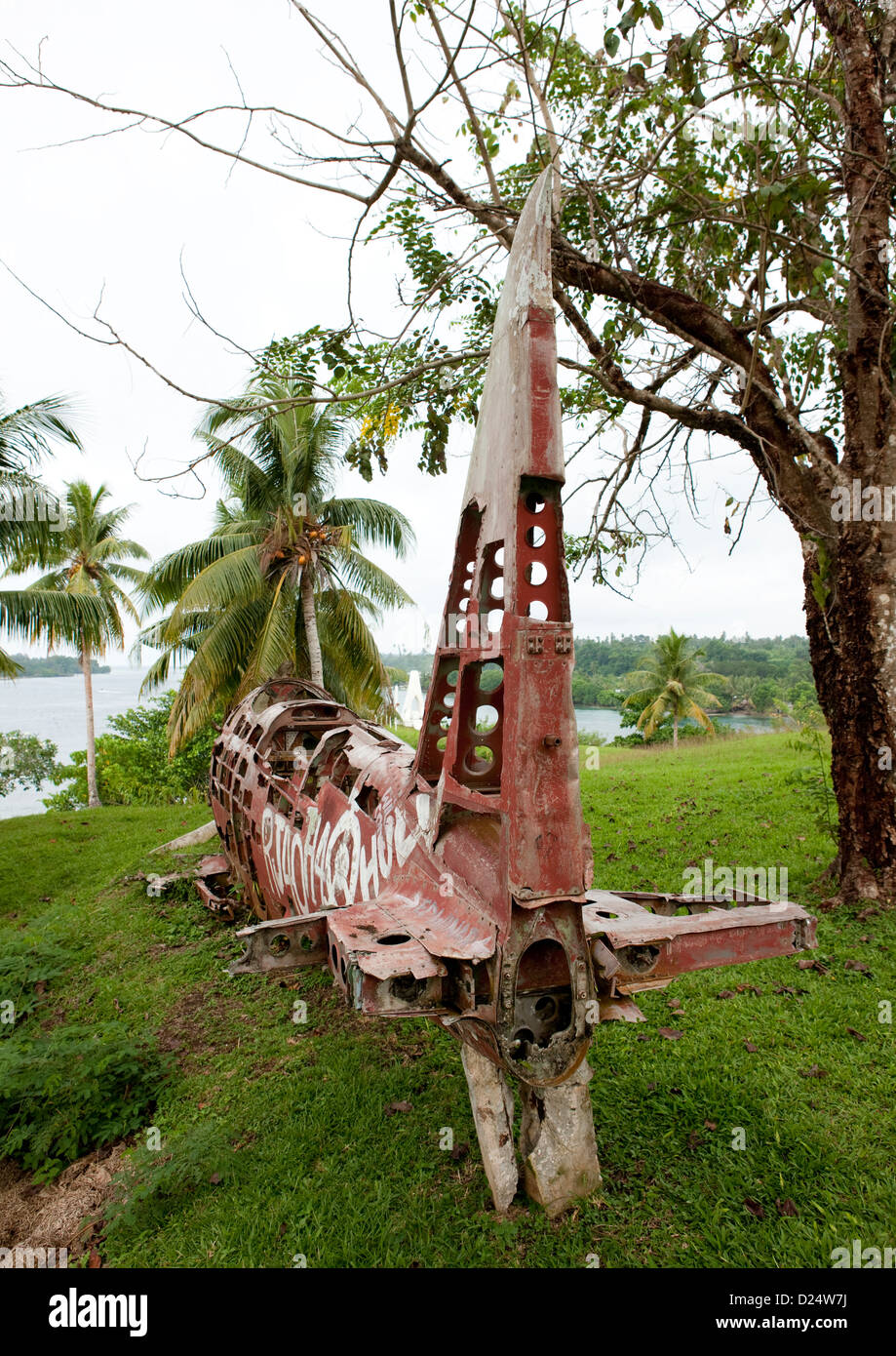 Plane Wreck, Bougainville, en Papouasie Nouvelle Guinée Banque D'Images
