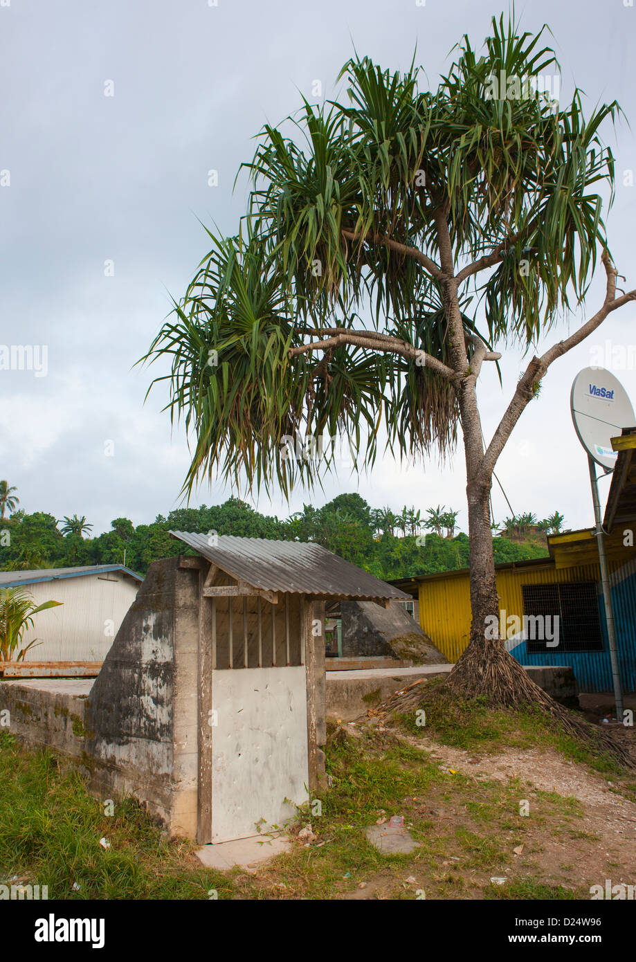 Ancien bunker de la Seconde Guerre mondiale, Bougainville, en Papouasie-Nouvelle-Guinée Banque D'Images