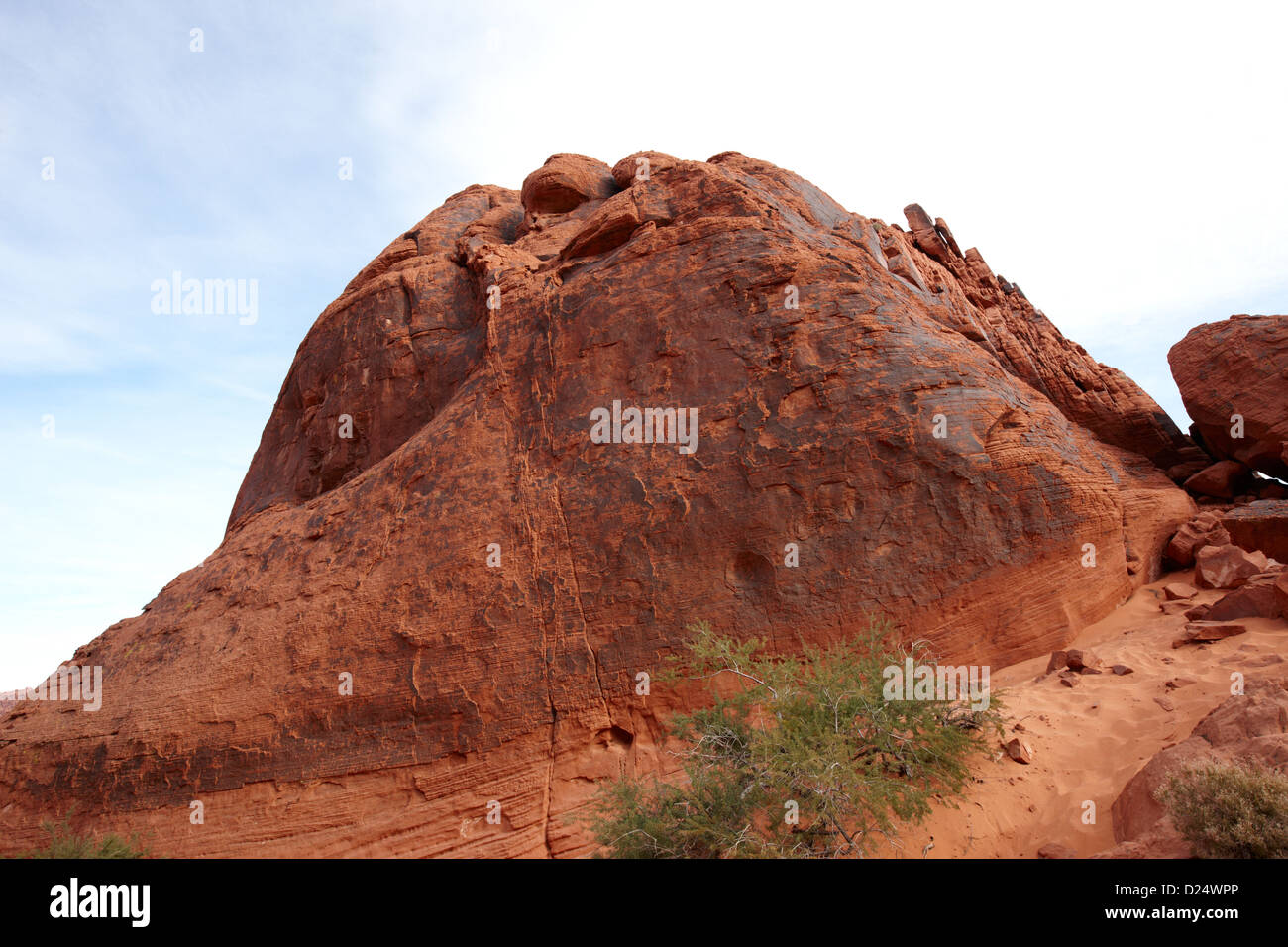 Atlatl Rock Valley of Fire State Park nevada usa Banque D'Images