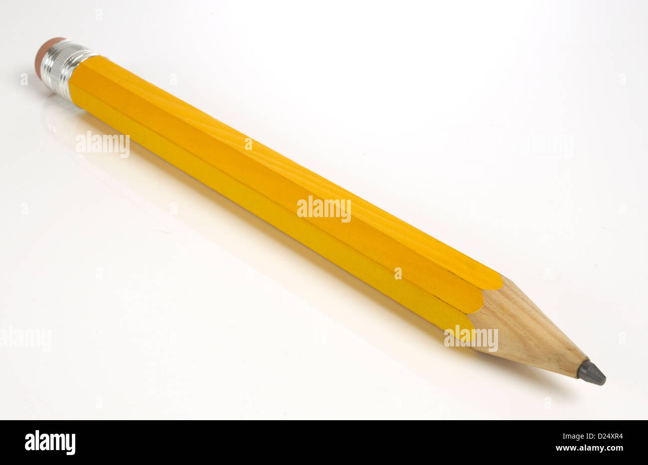 crayon jaune Banque D'Images