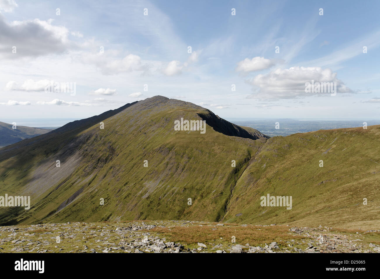 Sommet de l'Elidir Fawr de Snowdonia, Goch Foel Banque D'Images