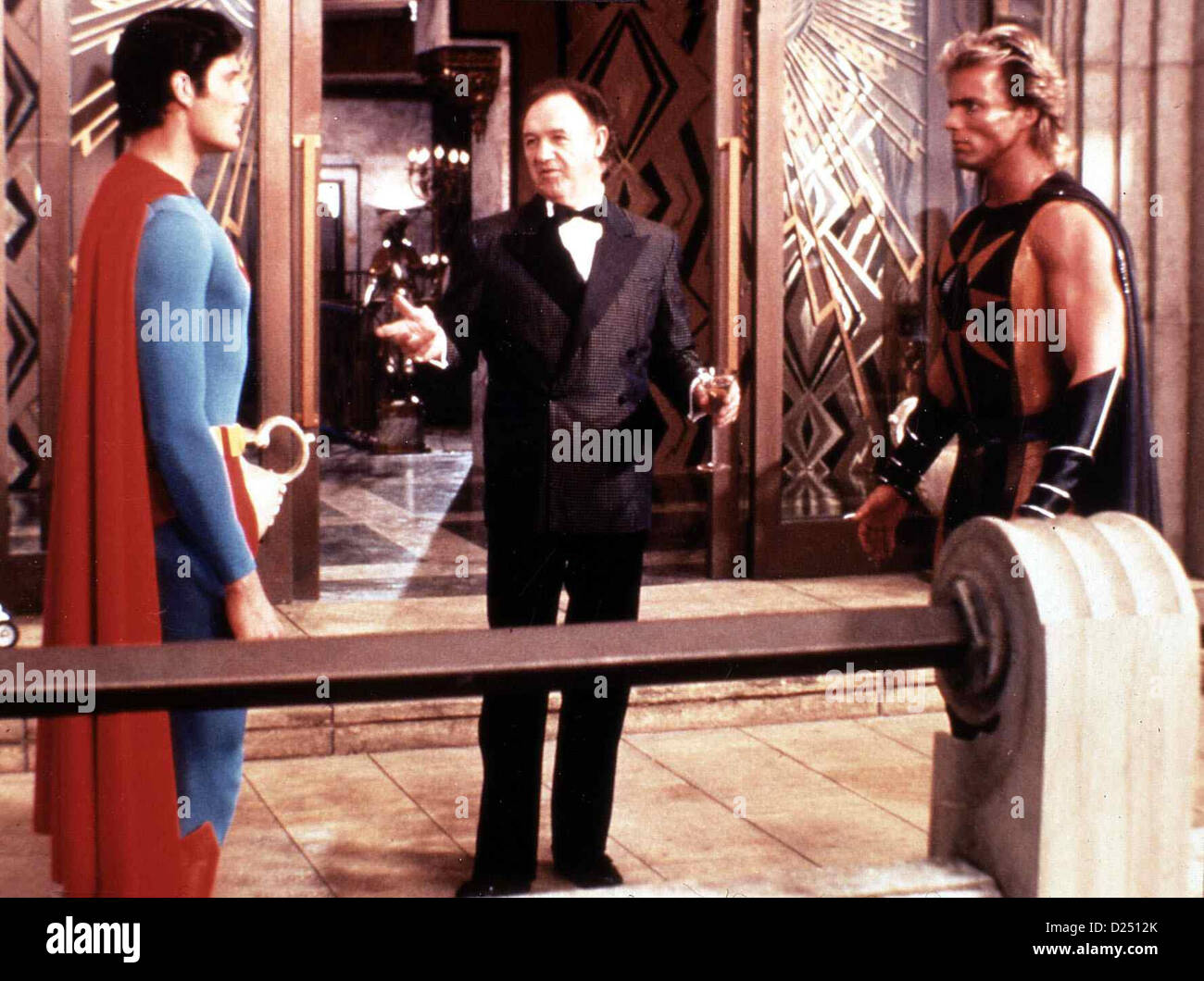 Superman 4 - Die Welt am Abgrund Superman IV : Quest la paix Christopher Reeve, Gene Hackman, Mark Pillow Sein Erzfeind Lex Banque D'Images